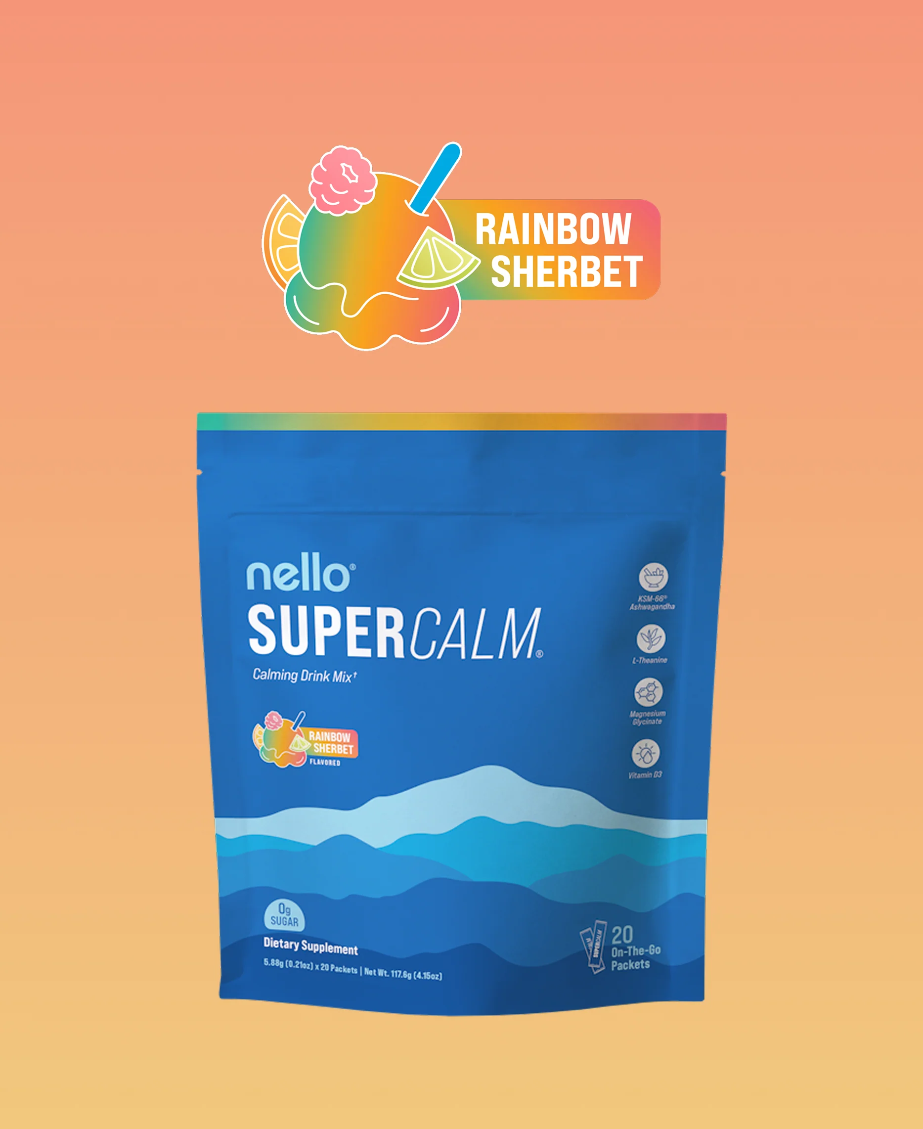Layers of bright fruit flavors blended with smooth, sherbet-style creaminess.