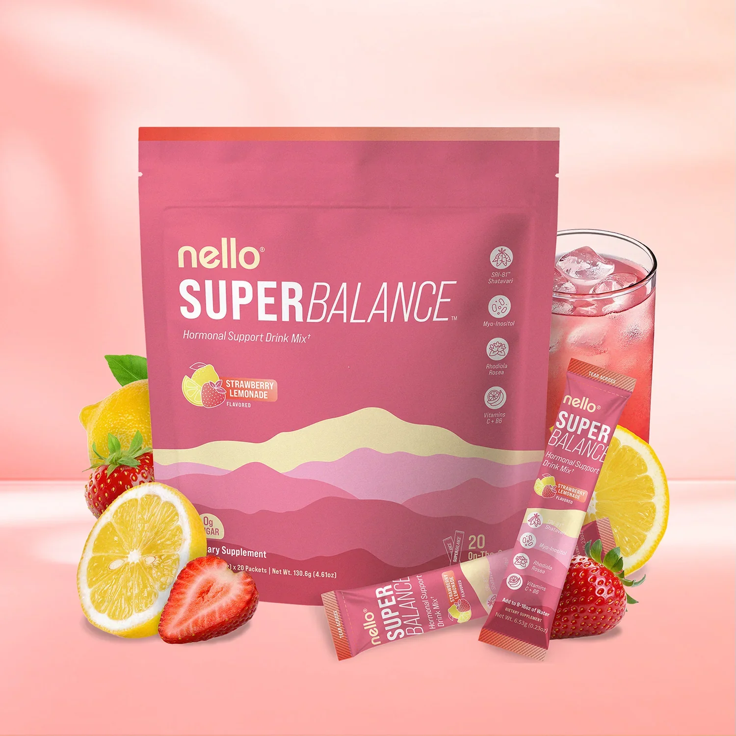 Sweet, juicy strawberries balanced with bright lemonade.