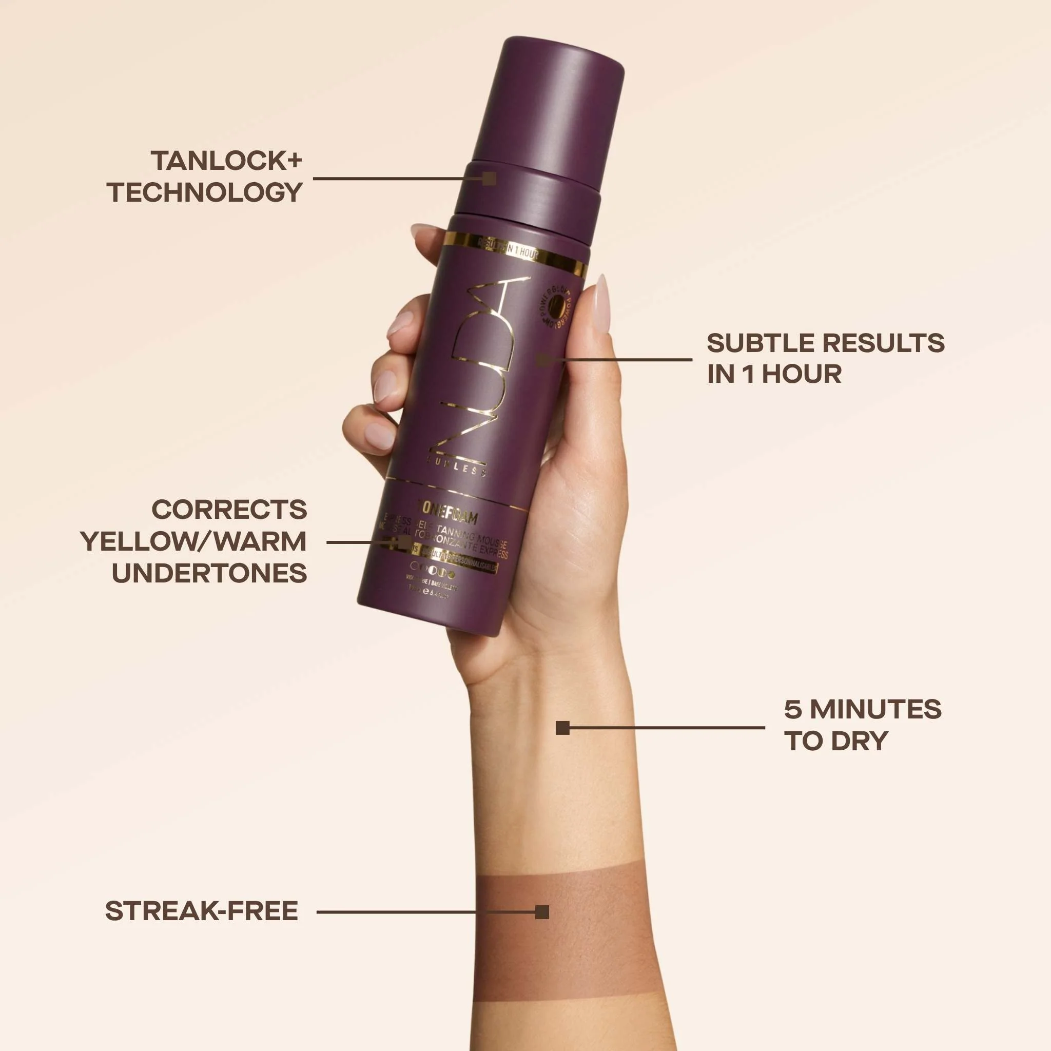 ToneFoam Violet - Self Tanning Mousse