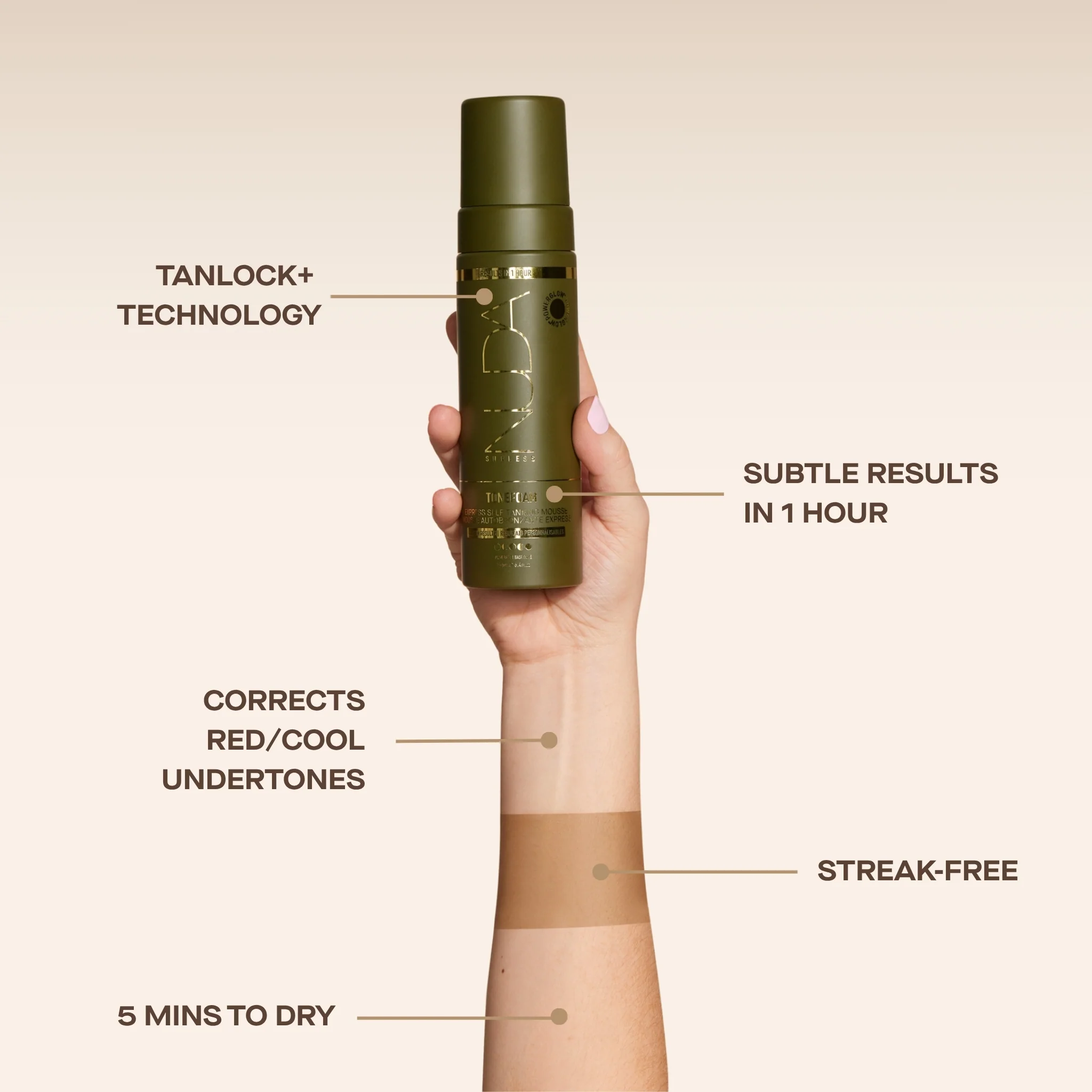 ToneFoam Olive - Self Tanning Mousse