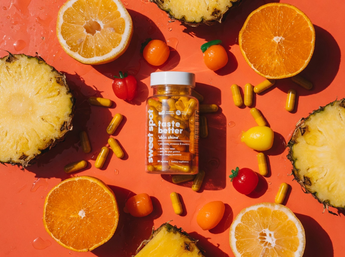 Overhead — coral fruit